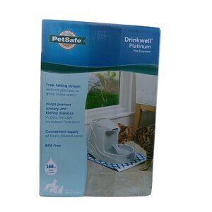 PetSafe Drinkwell Platinum Fountain Indoor Dog Cat Multi-Pet 1.3 Gal PWW00